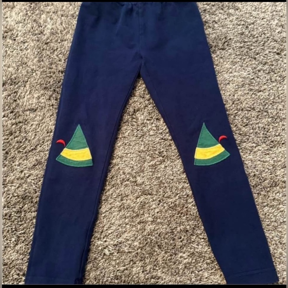 Hanna Andersson Buddy the Elf Christmas Leggings size 5